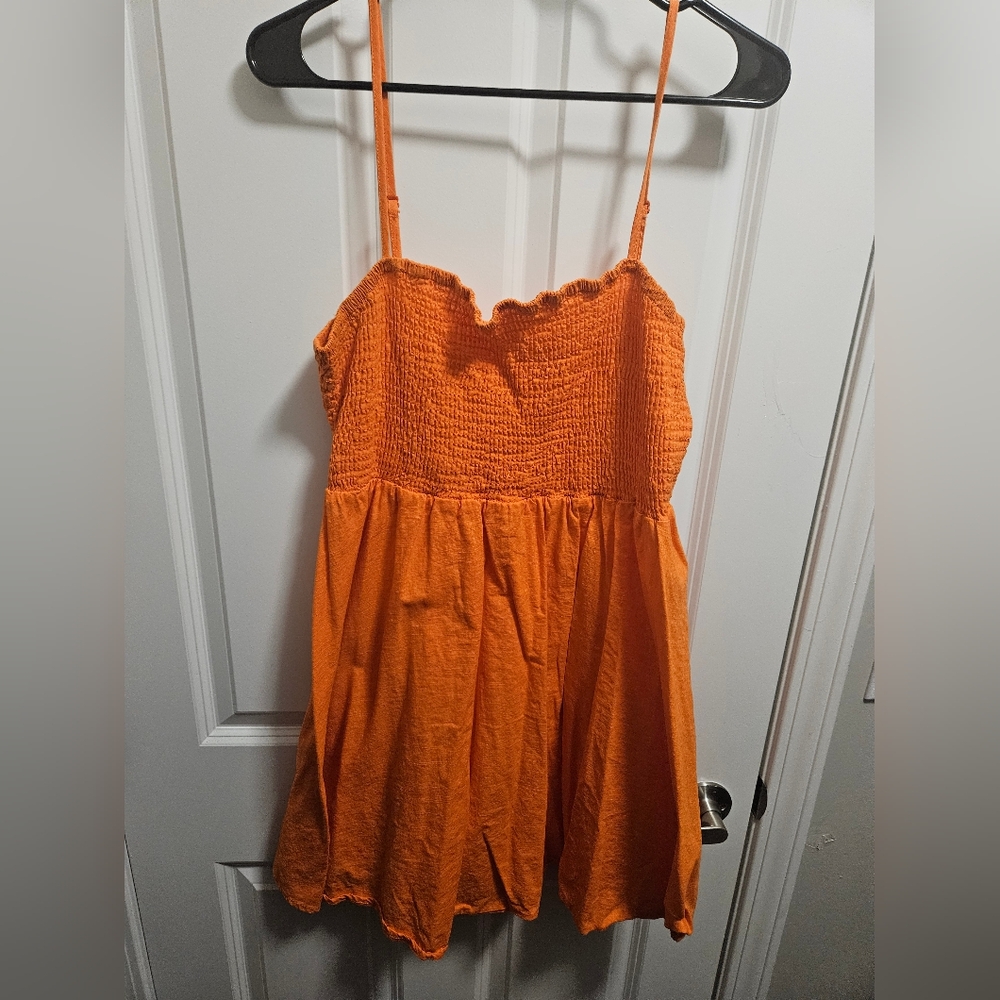 SHEIN Vibrant Orange Dress